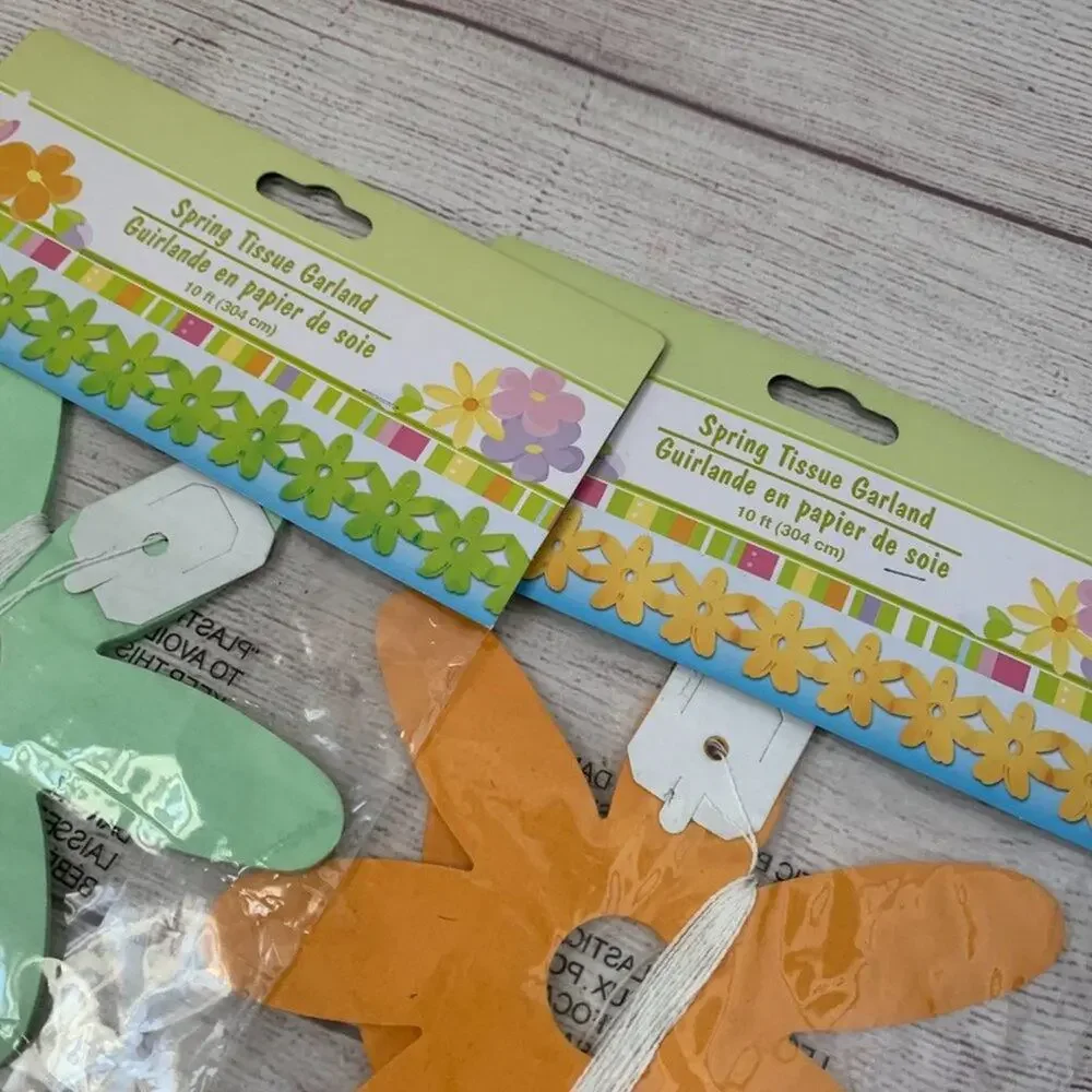 Spring Flower Garland and Decoration Bundle 4 Flower Garland 2 Standing Flowers